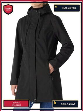 Waterproof Fleece Lined Hooded Softshell Rain Coat